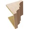 Ekena Millwork 11"W x 11"D x 11"H Wide Asheboro Rough Cedar Woodgrain TimberThane Corbel, Primed Tan CORUR11X11X11ASHRCPR - alternate 5